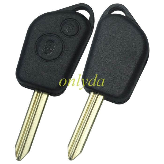 For Citroen 2 button remote  key blank (with battery part without badge) SX9 blade