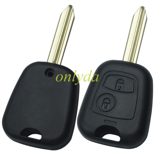 For Peugeot Citroen 2 button remote key blank with blade SX9, without badge