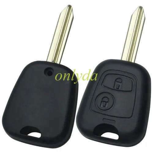 For Peugeot Citroen 2 button remote key blank with blade SX9, without badge