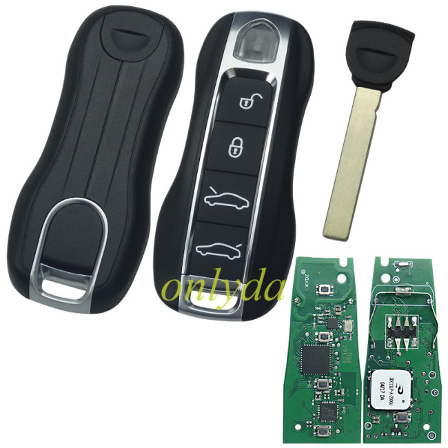 new Aftermarket  5M key kydz for Porsche 911 Cayenne Panamera Macan  4 Button 433MHZ with 5M chip   keyless go，MLB KEY