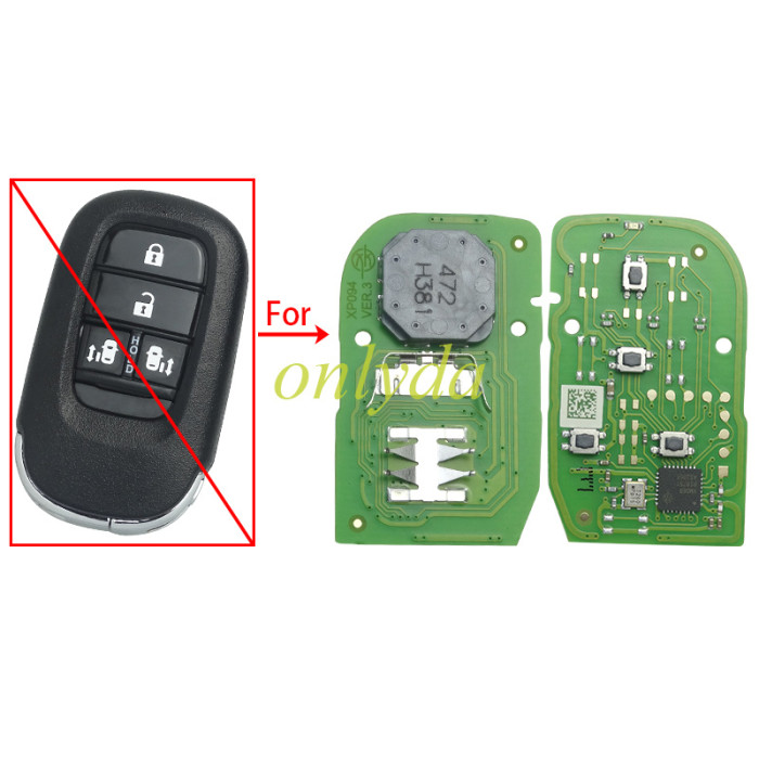 Only PCB Board Xhorser smart remote key for Honda 4 button PN:XZBT51EN