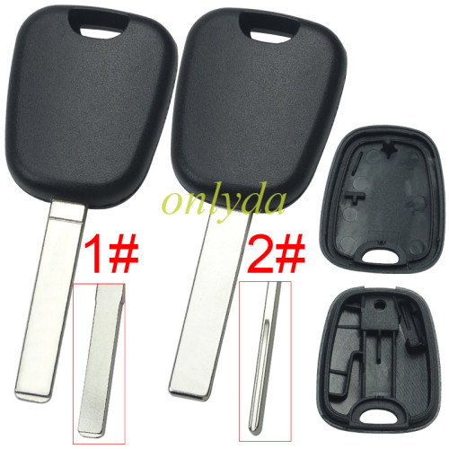 For Citroen transponder key shell without badge, blade HU83/VA2, pls choose the blade
