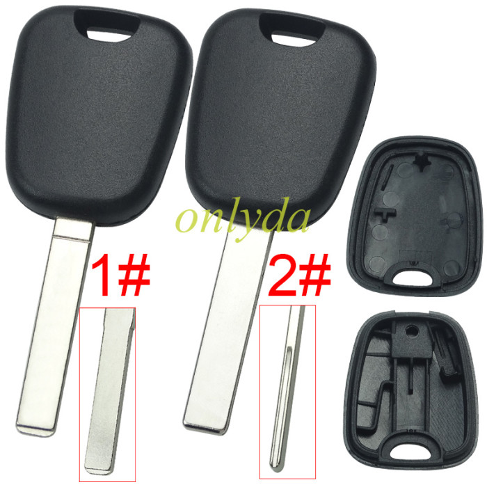For Citroen transponder key shell without badge, blade HU83/VA2, pls choose the blade