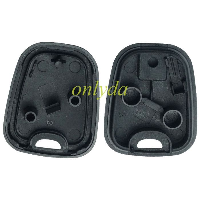 For Citroen transponder key shell with=badge, blade NE73