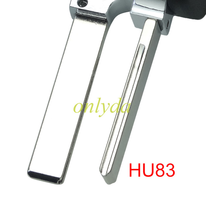For Citroen modified  remote key shell with battery clamp with badge place, blade HU83. pls choose the button type