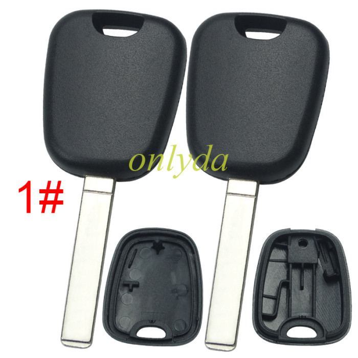 For Citroen transponder key shell without badge, blade HU83/VA2, pls choose the blade