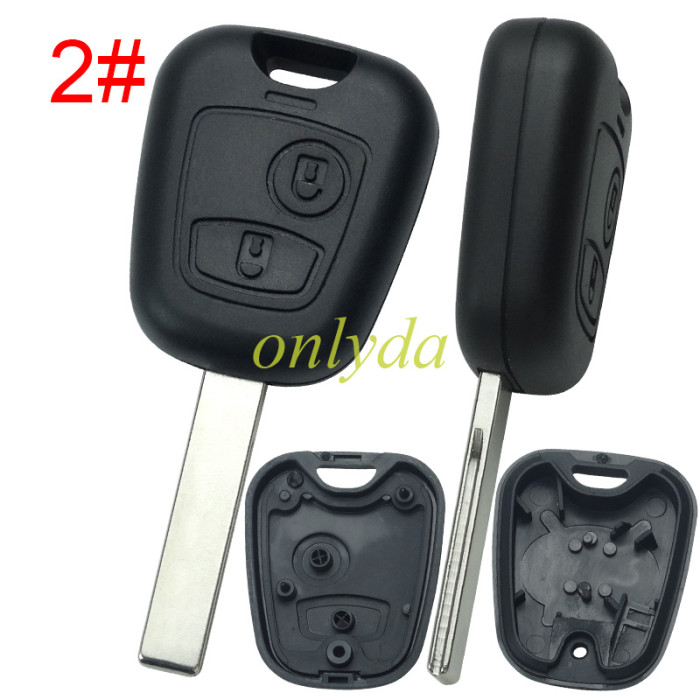 Super Stronger GTL shell for Peugeot Citroen remote key shell without badge, pls choose the blade