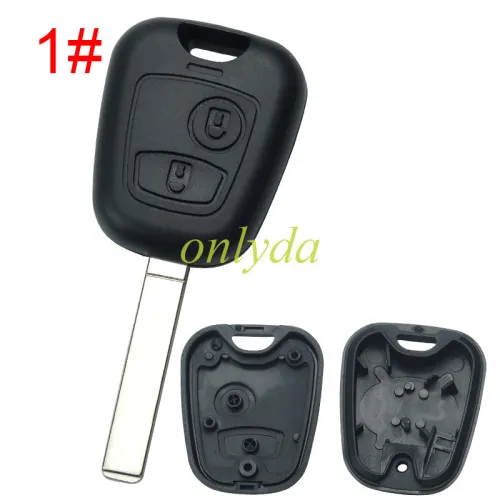 Super Stronger GTL shell for Peugeot Citroen remote key shell without badge, pls choose the blade