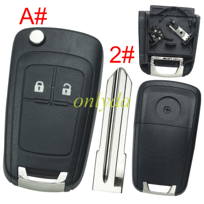 For Opel  remote key shell replacement  with battery clamp with round badge place,   pls choose the button and blade