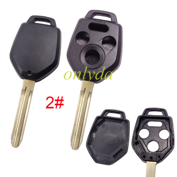 For Subaru 3+1 button remote Key Shell , pls choose blade
