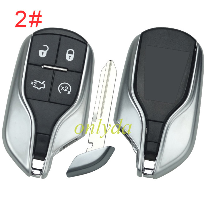 For Maserati  remote key case  with badge, pls choose button