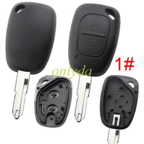 For  Renault  2 button key blank， pls choose blade.