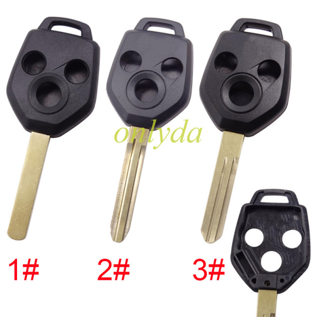 For Subaru 3 button remote Key Shell , pls choose blade