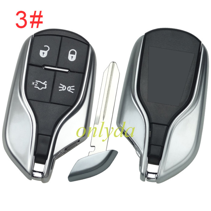 For Maserati  remote key case  with badge, pls choose button