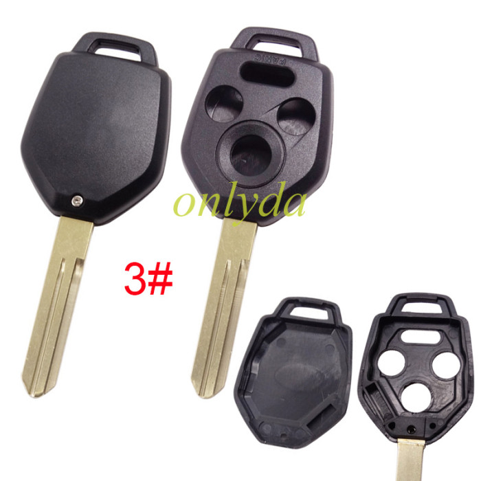 For Subaru 3+1 button remote Key Shell , pls choose blade