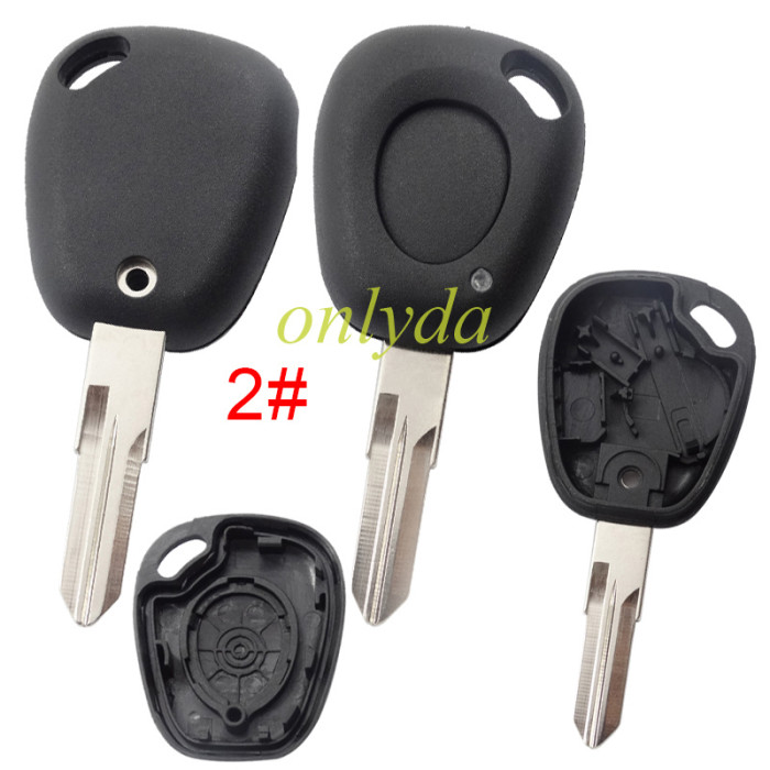 For Renault 1 button remote key  shell without badge ,with  NE73/Vac102. pls choose blade .