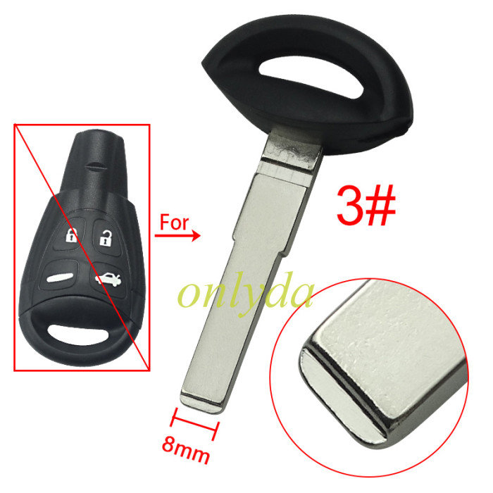 For SAAB Emergency  small key, pls choose button