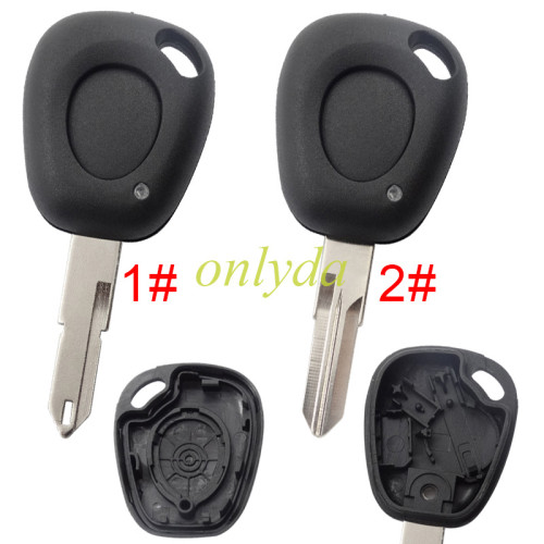 For Renault 1 button remote key  shell without badge ,with  NE73/Vac102. pls choose blade .