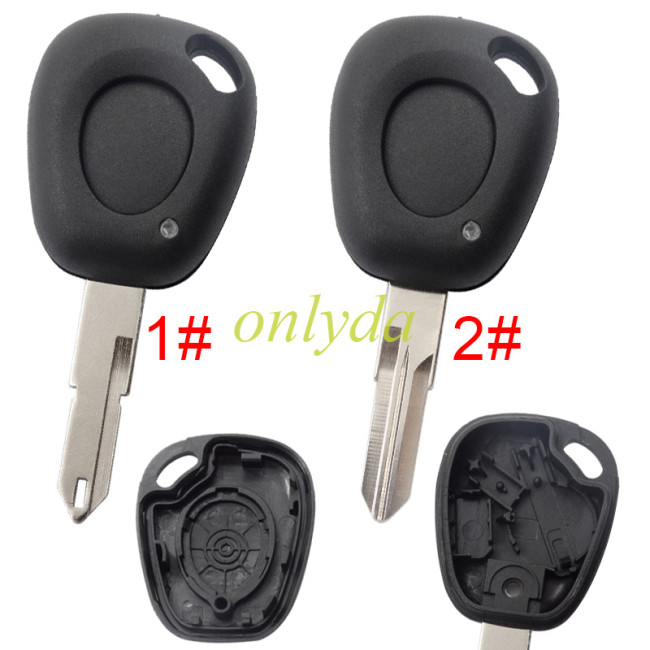 For Renault 1 button remote key  shell without badge ,with  NE73/Vac102. pls choose blade .