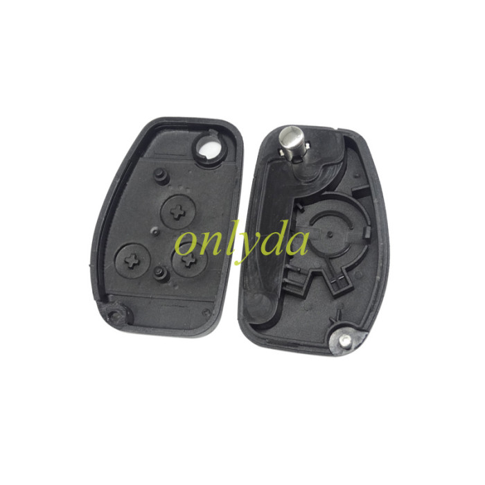For Renault 2 button remote modified  flip key shell with blade , 1#206 2#Vac102 pls choose blade