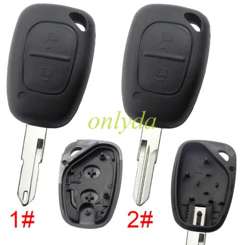 For  Renault  2 button key blank， pls choose blade.