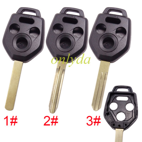 For Subaru 3+1 button remote Key Shell , pls choose blade