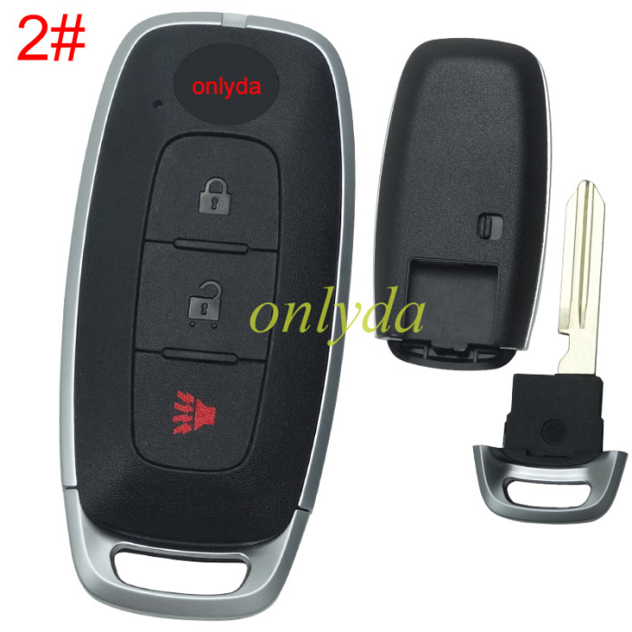 For Nissan 3 button remote key blank