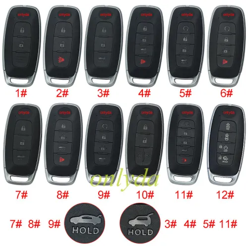 For Nissan 3 button remote key blank