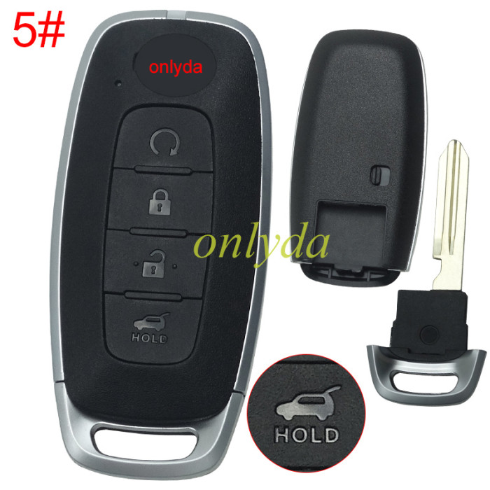 For Nissan 3 button remote key blank