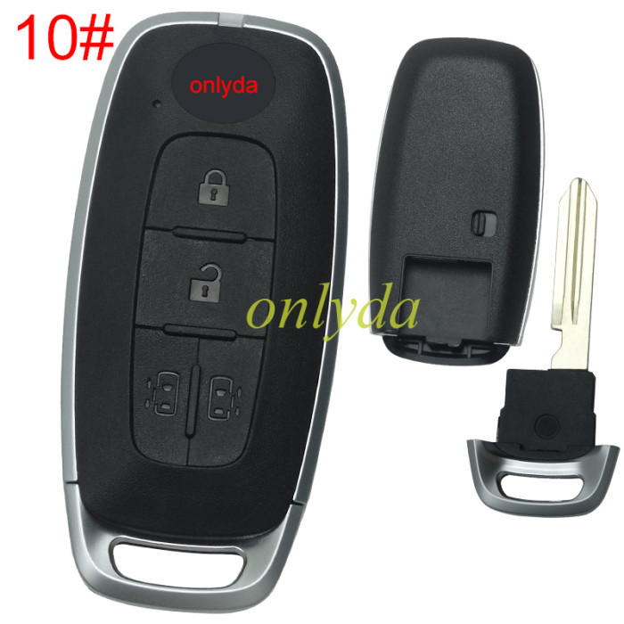 For Nissan 3 button remote key blank