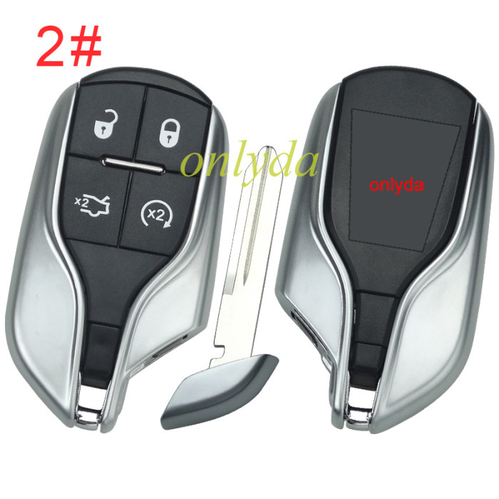 For Maserati  remote key case  with badge, pls choose button