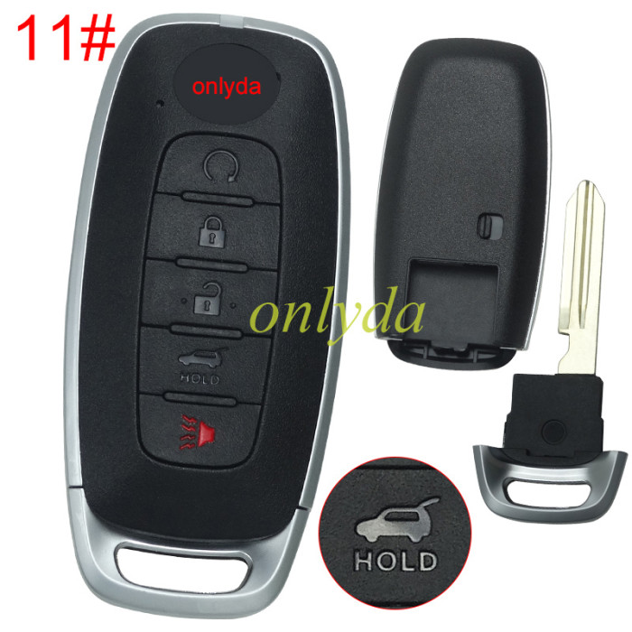 For Nissan 3 button remote key blank