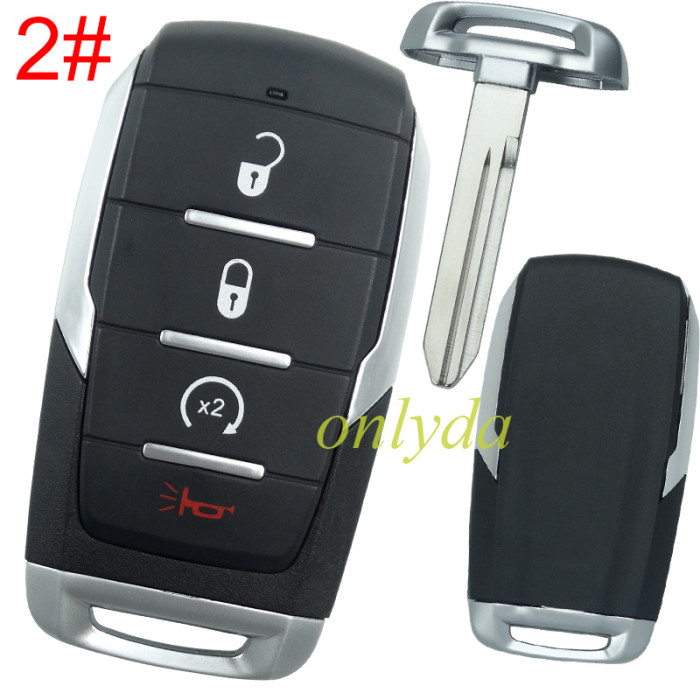For Chrysler  key shell with light, emergency blade included,without logo, pls choose the button