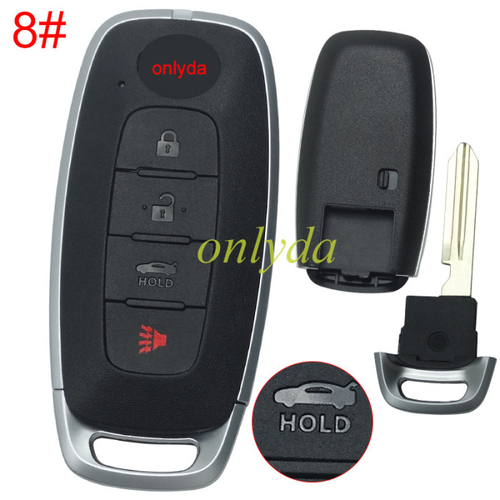 For Nissan 3 button remote key blank