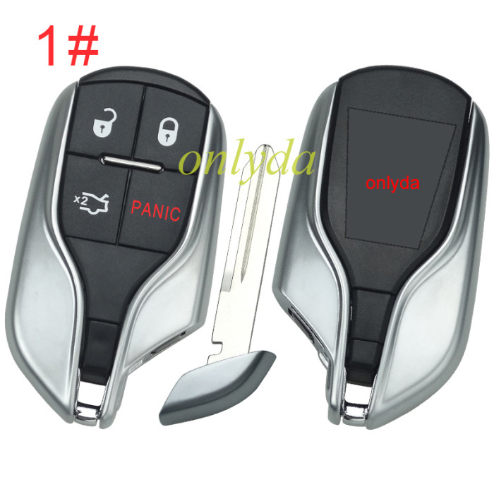 For Maserati  remote key case  with badge, pls choose button