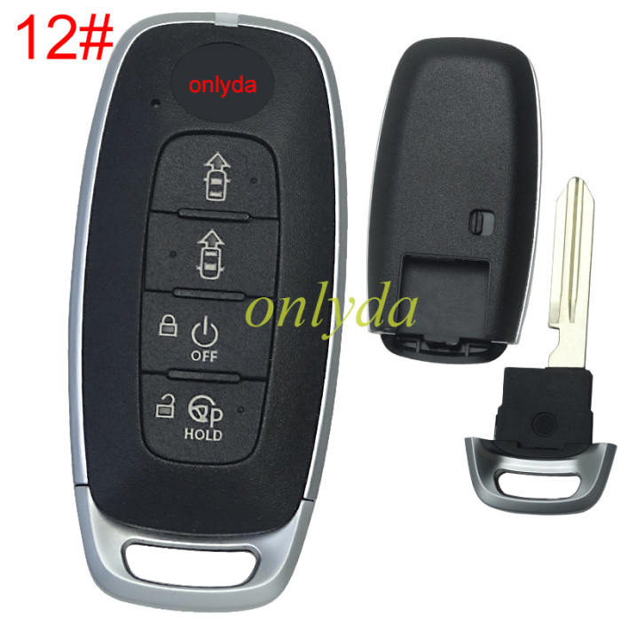 For Nissan 3 button remote key blank