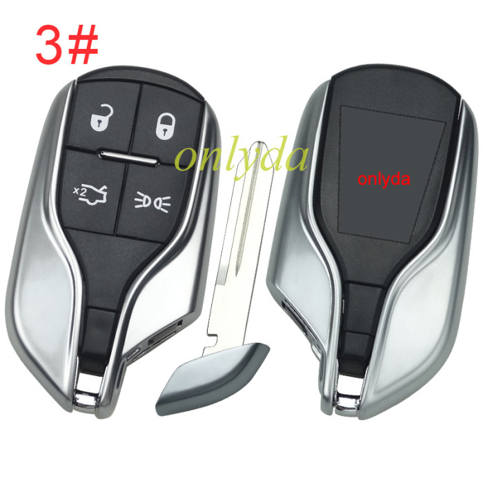 For Maserati  remote key case  with badge, pls choose button