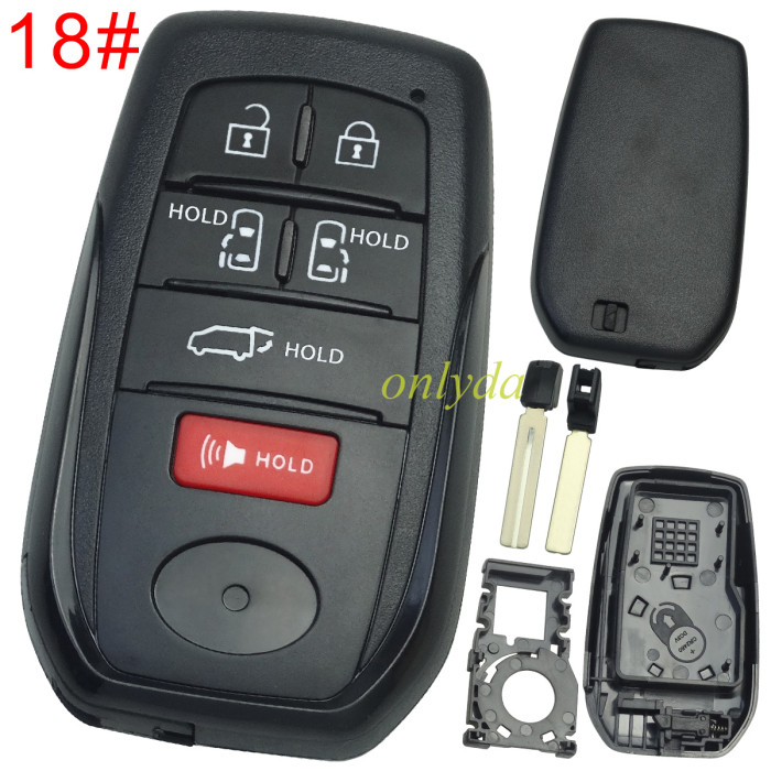 For  Toyota  remote key blank fit for origina PCB , pls choose button