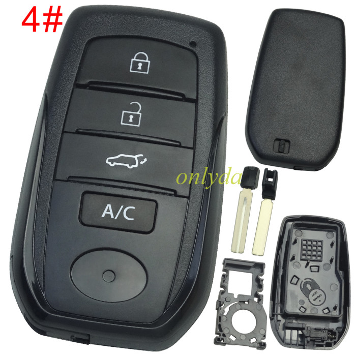 For  Toyota  remote key blank fit for origina PCB , pls choose button