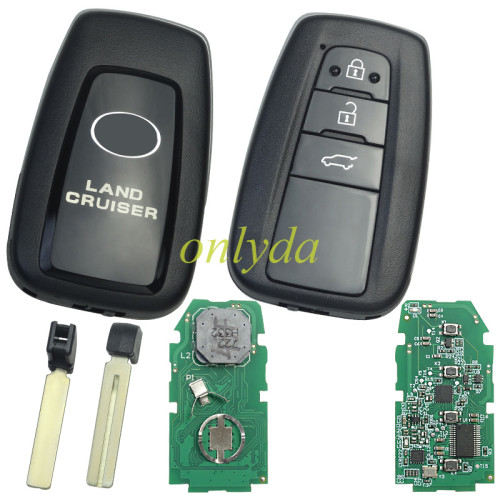 aftermarket Toyota 2018+ Smart Remote Key 3 Buttons /2 Button 433MHz  89904-60L80  for New Toyota Prado Land cruiser