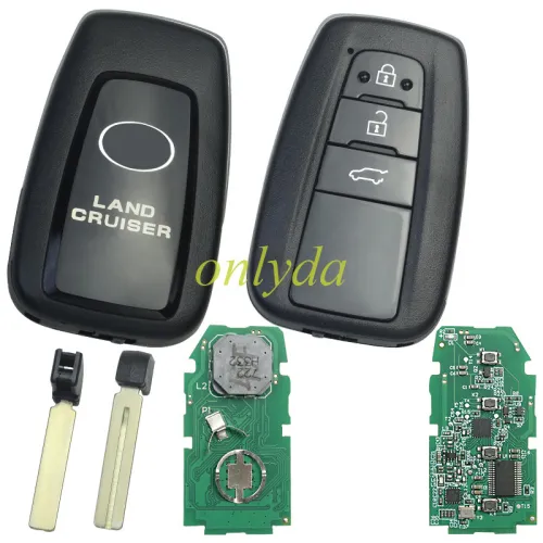 aftermarket Toyota 2018+ Smart Remote Key 3 Buttons /2 Button 433MHz  89904-60L80  for New Toyota Prado Land cruiser