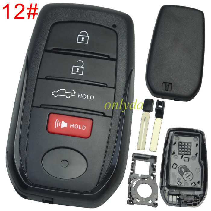 For  Toyota  remote key blank fit for origina PCB , pls choose button