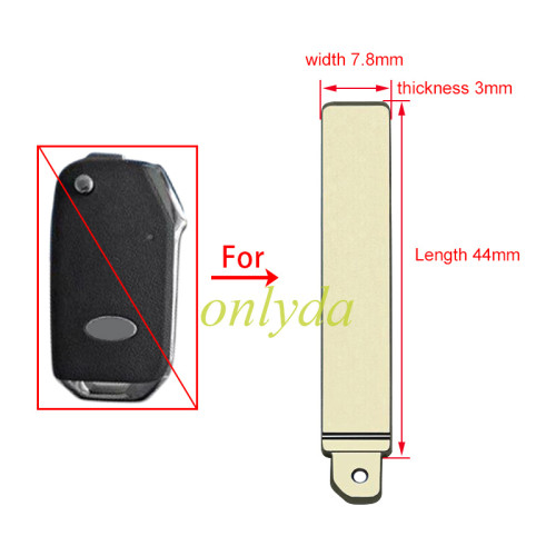 For Kia new smart running folding key blade