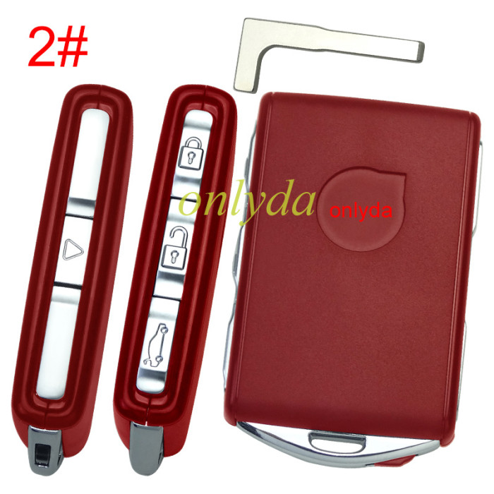 For VOLVO remote replacement key shell with badge , pls choose colors.