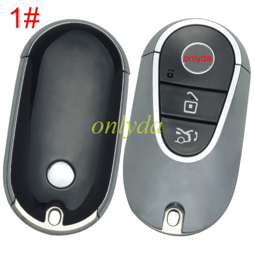 For Benz 3 button remote key shellBenz 3 button remote key shell with badge, pls choose model .