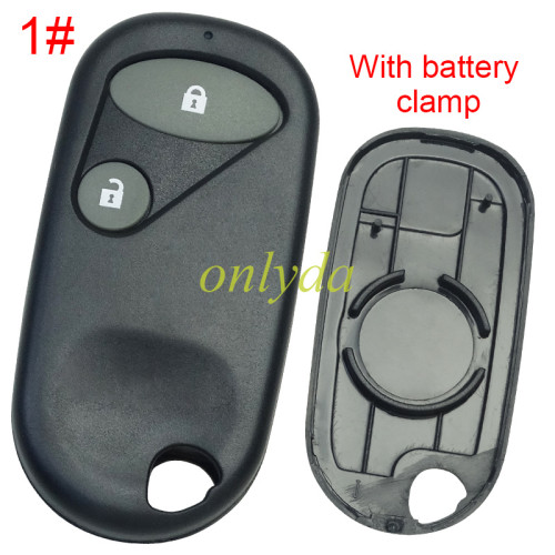 For Honda remote key shell without badge,with battery part，pls choose button