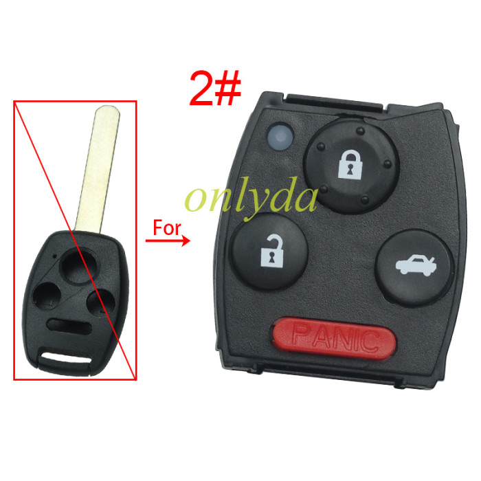 For Honda remote control key shell ， pls choose button