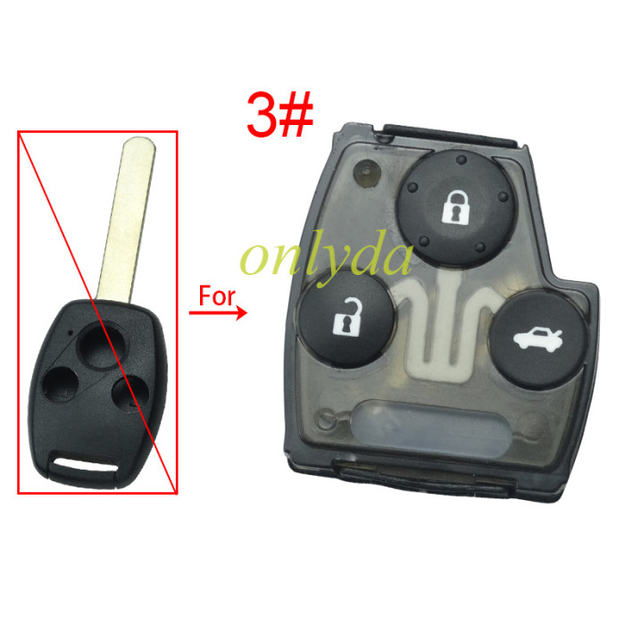 For Honda remote control key shell ， pls choose button