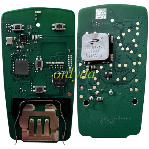 Audi-R12A1/Audi-R12B1 KYDZ for Audi Keyless 3/ 3 +1 button remote key with 433.92mhz with 60 ponits