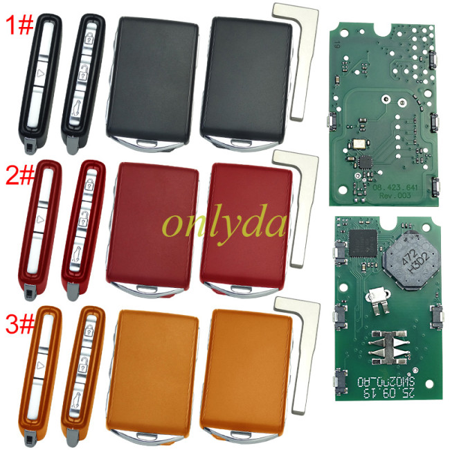 For Volvo smart card 3+1 button 433.92 Mhz  chip ：8A (Tiris DST AES ) CMIIT ID :2015DJ3461 IC:4008C-HUF8423 FCC ID YGOHUF8423